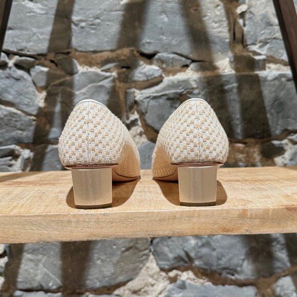 Roger Vivier Ivory Beige Tweed Belle Vivier 45 Pumps - Picture 6 of 11